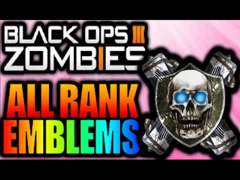 Call of Duty Black Ops 3 ZOMBIES ALL RANK LEVELS & PRESTIGE EMBLEMS LEAKED! (Ranking XP Icons INFO)