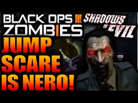 SHADOWS OF EVIL: NERO ON MOB OF THE DEAD EASTER EGG FOUND! JUMP SCARE EASTER EGG Black Ops 3 ZOMBIES