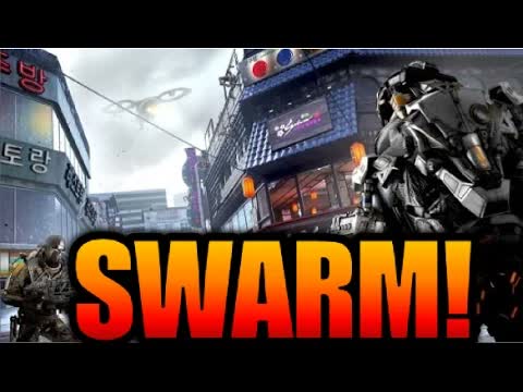 Call of Duty Advanced Warfare "SWARM GAMEPLAY!" DLC 4 RECKONING NEW MULTIPLAYER MAP! COD AW