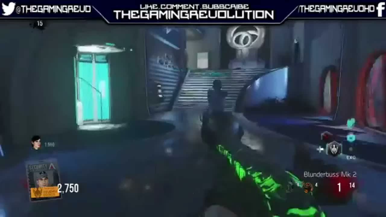 COD Advanced Warfare EXO-ZOMBIES DESCENT NEW SHOTGUN! BLUNDERBUSS GAMEPLAY DLC RECKONING (CoD AW)
