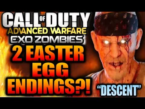 COD Advanced Warfare EXO-ZOMBIES DESCENT 2 EASTER EGG ENDINGS?! 2 Cutscene's? DLC RECKONING Gameplay