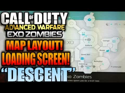 COD Advanced Warfare EXO-ZOMBIES DESCENT All Perk Locations MAP LAYOUT LOADING SCREEN LEAKED! DLC