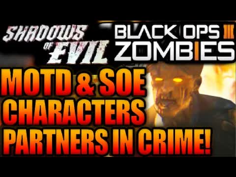 COD Black Ops 3 ZOMBIES SHADOWS OF EVIL CHARACTERS PARTNERS IN CRIME w/MOB OF THE DEAD CREW THEORY
