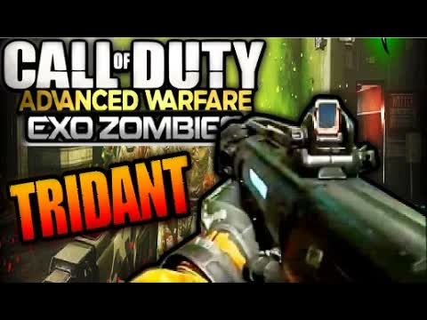 COD Advanced Warfare EXO-ZOMBIES DESCENT KL0-3 Trident Wonder Weapon GAMEPLAY DLC RECKONING