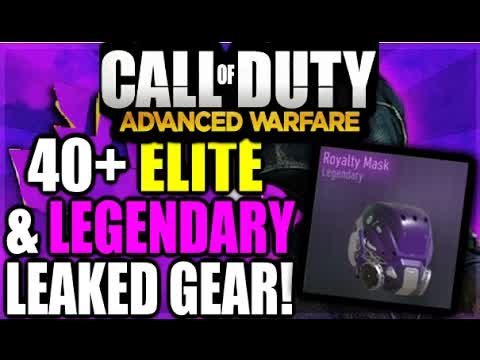 COD Advanced Warfare 40+ LEGENDARY & ELITE GEAR SET ITEMS LEAKED IMAGES! Mardi Gras Supply Drop DLC