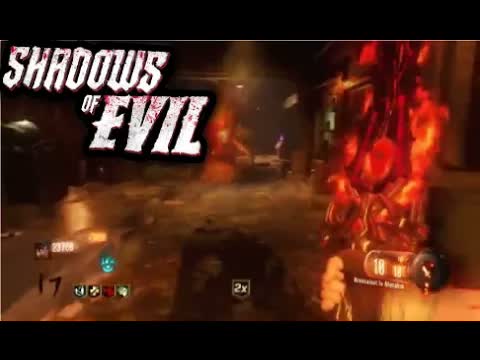 Call of Duty Black Ops 3 ZOMBIES "SHADOWS OF EVIL" ELEMENTAL SWORDS GAMEPLAY & HELLS RETRIEVER (BO3)