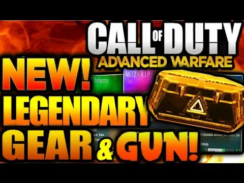 COD Advanced Warfare NEW LEGENDARY WEAPONS/GUNS &MORE GEAR IN SUPPLY DROPS OPENINGS SOON aw Gameplay