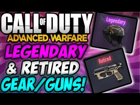 Call of Duty Advanced Warfare LEGENDARY WEAPONS?/GEAR + GAMEPLAY & Retired Variants News/Info/leaked
