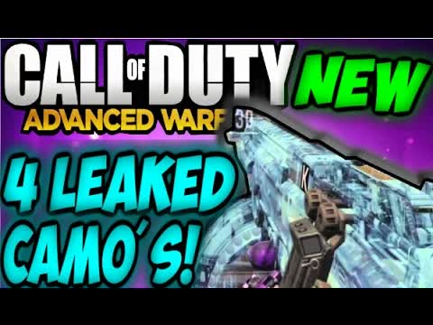 Call of Duty Advanced Warfare ALL 4 NEW CAMO'S GAMEPLAY X-RAY/JACKPOT/DISCO/ACES DLC Guns Camo INFO
