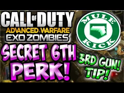 Call of Duty Advanced Warfare EXO-ZOMBIES Secret 6th PERK 3rd Weapon "MUEL KICK" OUTBREAK HAVOC DLC