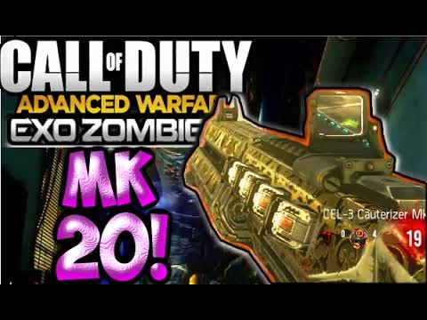 PS4 COD Advanced Warfare EXO-ZOMBIES CEL-3 Cauterizer Mk 20 Royalty Camo Gameplay OUTBREAK HAVOC DLC