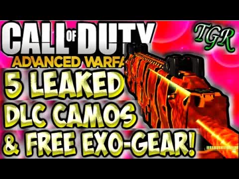 NEW Call of Duty Advanced Warfare 5 LEAKED DLC CAMOs/Free Exo-Suit Micro Premium Packs COD Gameplay
