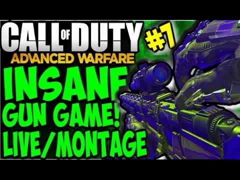 "INSANE GUN GAME" Call of Duty Advanced Warfare MULTIPLAYER GAMEPLAY/MONTAGE LIVE #7 COD AW