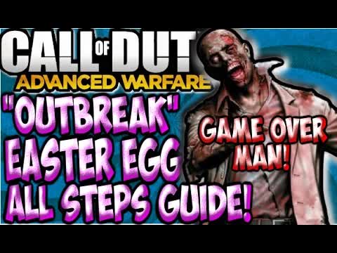 COD Advanced Warfare EXO-ZOMBIES FULL EASTER EGG Tutorial/Guide GAME OVER MAN MAIN COMPLETE OUTBREAK