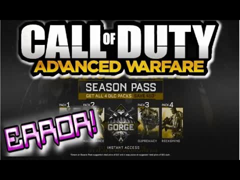PS4 Call of Duty Advanced Warfare SEASON PASS ERROR! "Waiting to Install" HELP! COD AW DLC Map Packs