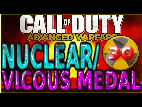 COD Advanced Warfare "NUCLEAR/VICIOS" Medal + DNA BOMB Multiplayer Gameplay 30 Killstreak Solo AW