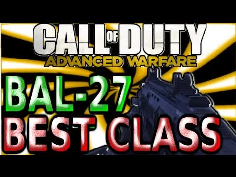 Call of Duty Advanced Warfare "BAL-27" Best Class Setup Assault Rifle (COD AW Multiplayer Ultimate)