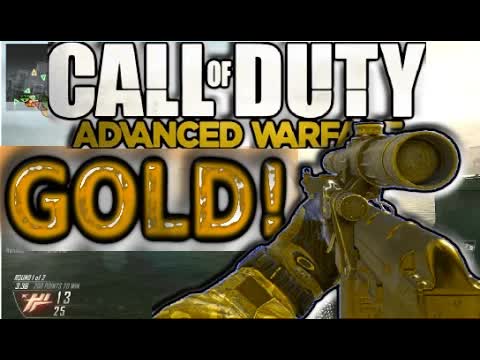 Call of Duty Advanced Warfare GOLD GUN - Golden Camo Showcase (COD AW Multiplayer Gameplay)