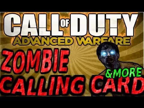 "EXO-ZOMBIES!" Call of Duty Advanced Warfare ALL CALLING CARDS SHOWCASE COD AW MULTIPLAYER GAMEPLAY