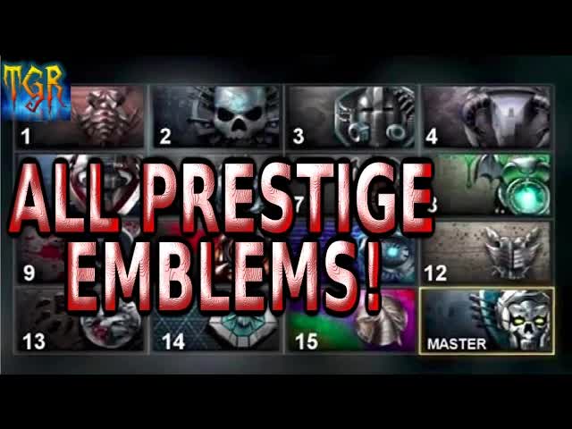 Call of Duty Advanced Warfare ALL PRESTIGE EMBLEMS 1-15 Leaked MASTER COD AW MULTIPLAYER GAMEPLAY