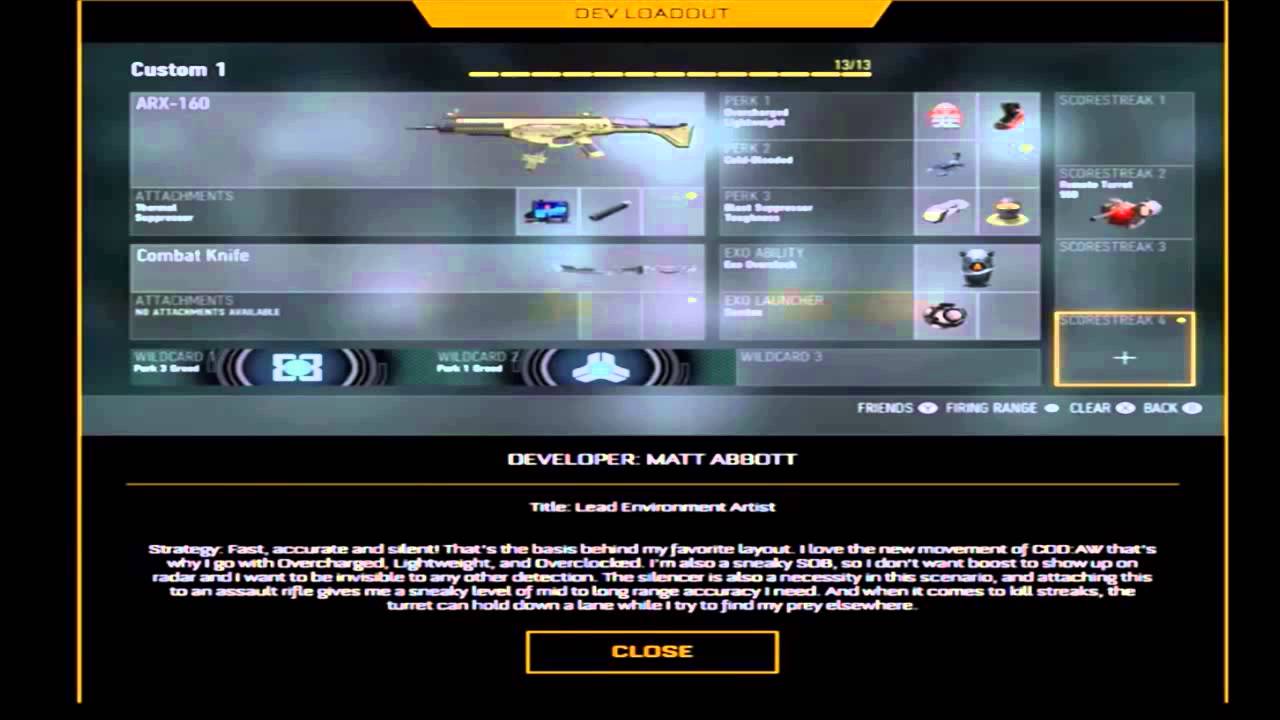 Call of Duty Advanced Warfare BEST CLASS SETUP ASM1/HBRa3/ARX-160 Create-Class MULTIPLAYER Gameplay