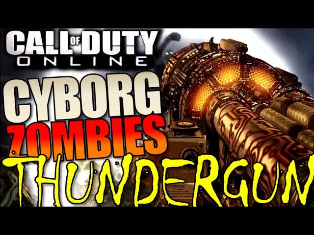 Call of Duty ONLINE Cyborg Zombies Thundergun Gameplay Wonder Weapon Verruckt Rising COD Robot China