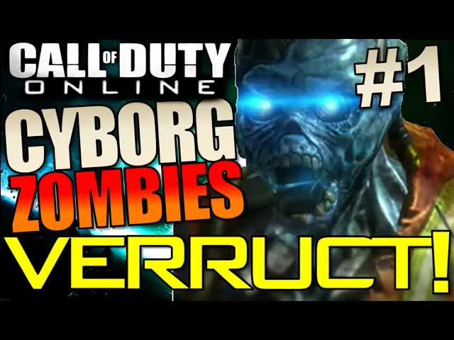 Call of Duty ONLINE Cyborg Zombies Gameplay #1 Verruckt LIVE Dead Rising Mode COD CODOL Robots China