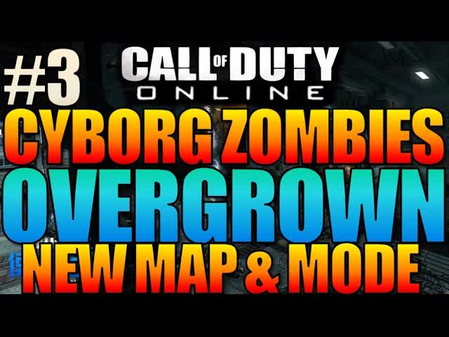 Call of Duty Online Cyborg Zombies New Map OVERGROWN! Evacuation New GameMode Gameplay #3 COD Robots