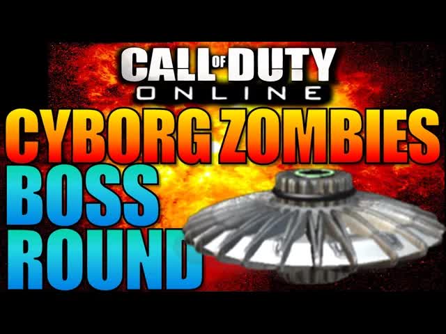 COD ONLINE: Cyborg Zombies Alien Mothership BOSS ROUND Gameplay (Farm Evacuation Call of Duty Robots