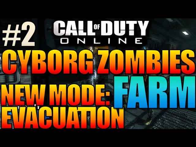 COD ONLINE: Cyborg Zombies New Map FARM! Evacuation New GameMode Gameplay #2 (Call of Duty Robots)