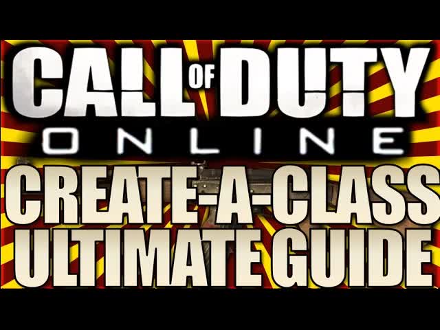 Call of Duty: Online How To: Create A Class Guide (Create-A-Class Showoff Multiplayer Gameplay China