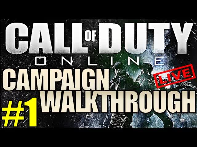 Call of Duty: Online CAMPAIGN Gameplay Walkthrough Part 1 LIVE w/TGR "IDENTITY UNKNOWN" (COD China)