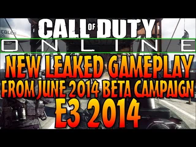 NEW Call Of Duty: Online China Leaked Gameplay From E3 2014 (Campaign/Multiplayer Cod Online CODOL)