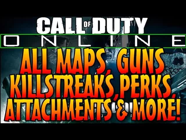 Call Of Duty: ONLINE CHINA ALL Maps, Guns/Weapons, Killstreaks, Perks, Attachments, Micro DLC