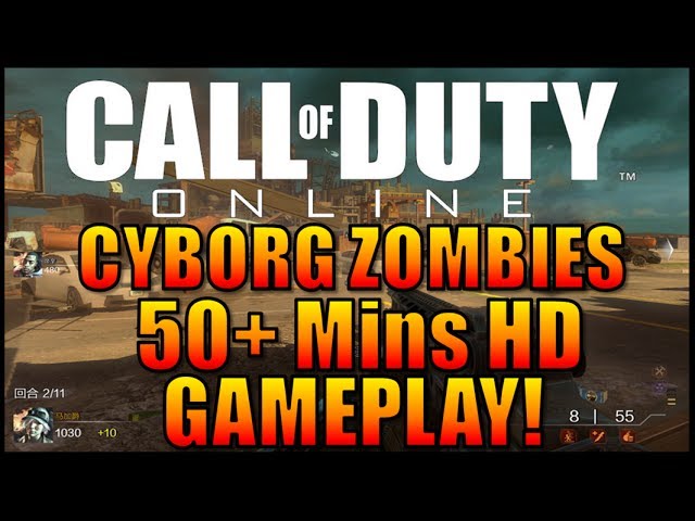 Call Of Duty:Cyborg Zombies [50+ Mins HD Gameplay]Verrückt/Nacht Der Untoten CoD:Online China Robots