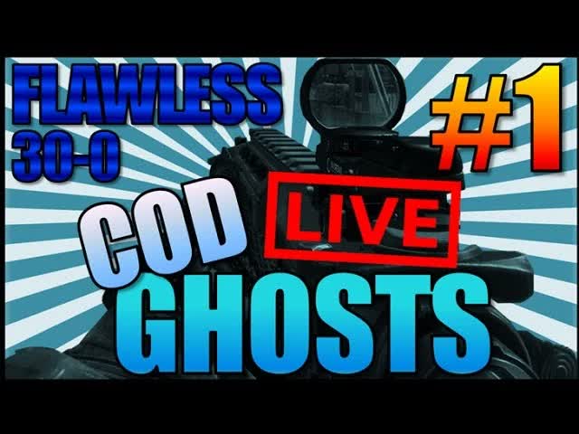 "FLAWLESS 30-0 KD TDM" COD GHOSTS LIVE w/ TGR  #1 (Call Of Duty: Ghosts Multiplayer Gameplay)