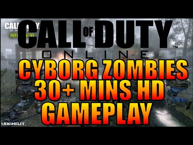 Call Of Duty: Cyborg Zombies [30+ Mins HD Gameplay] Nacht Der Untoten Dead Rising (CoD: Online China