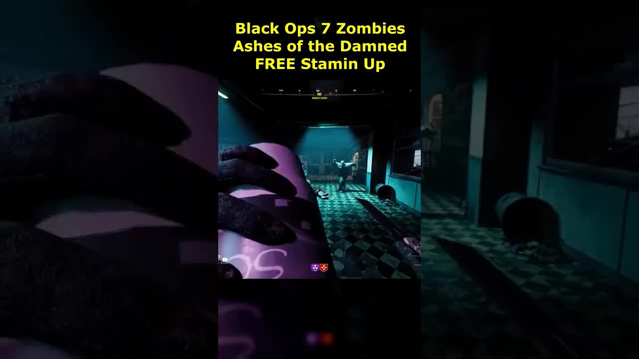 Ashes of the Damned FREE Stamin Up Perk Easter Egg Guide Black Ops 7 Zombies Soda Fountain Stamin Up