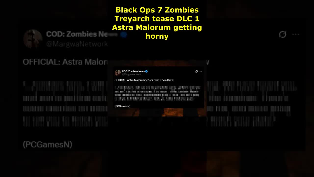 Treyarch get freaky teasing Astra Malorum in a weird way(BO7 Zombies DLC 1 Astra Malorum Black Ops 7