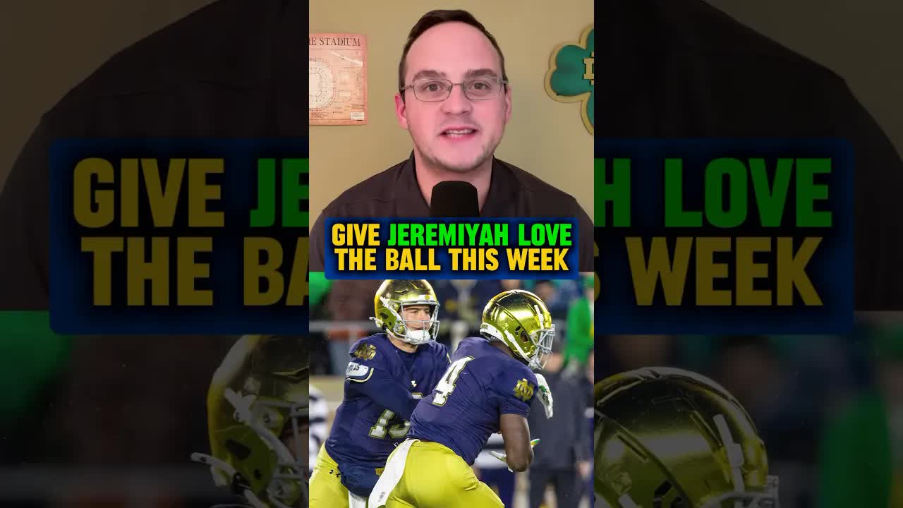 Give the #Irish RB the ball and get him to New York! ☘️ #Heisman #fooball #NotreDame #shorts #edit