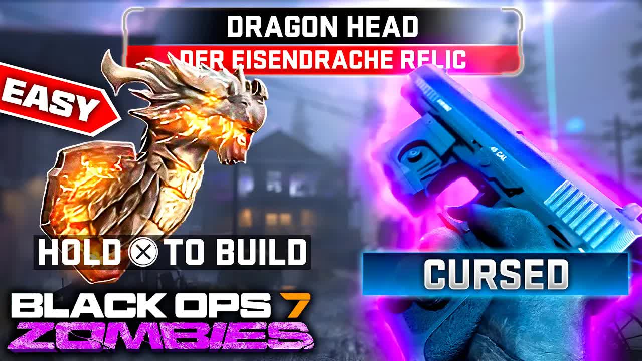 How to UNLOCK Dragon Relic in Cursed Mode Black Ops 7 Zombies Ashes of the Damned Unlock Dragon Head
