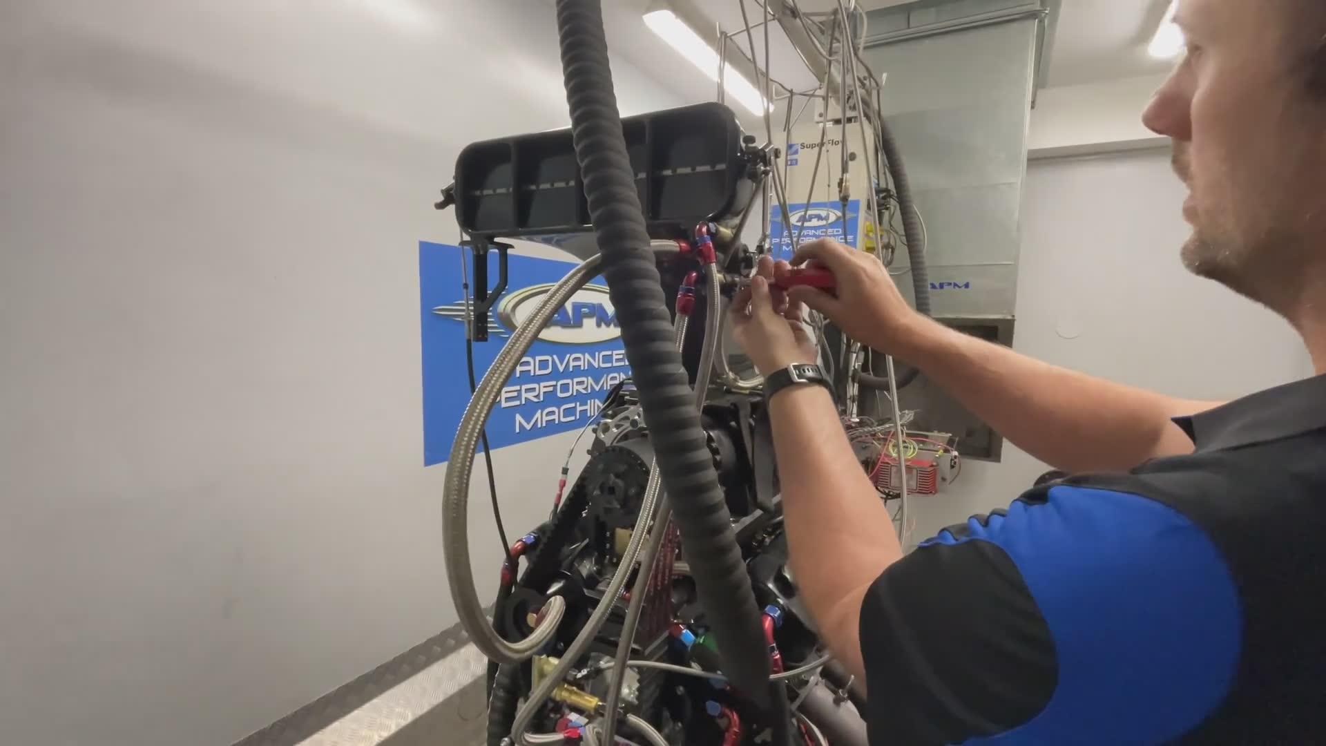 Testing a massive displacement big block Chevrolet making extreme power with supercharger whine
