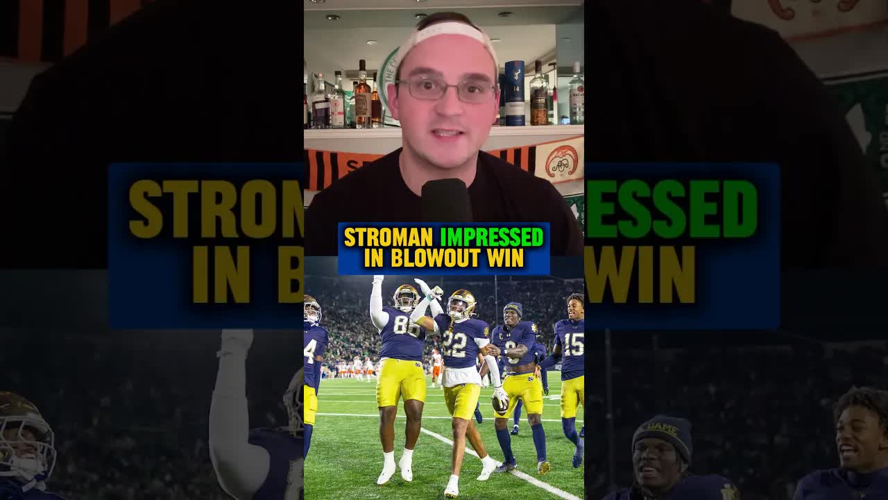 With Tae Johnson injured, the #Irish safety answered the call 😤 #edit #NotreDame #football #shorts