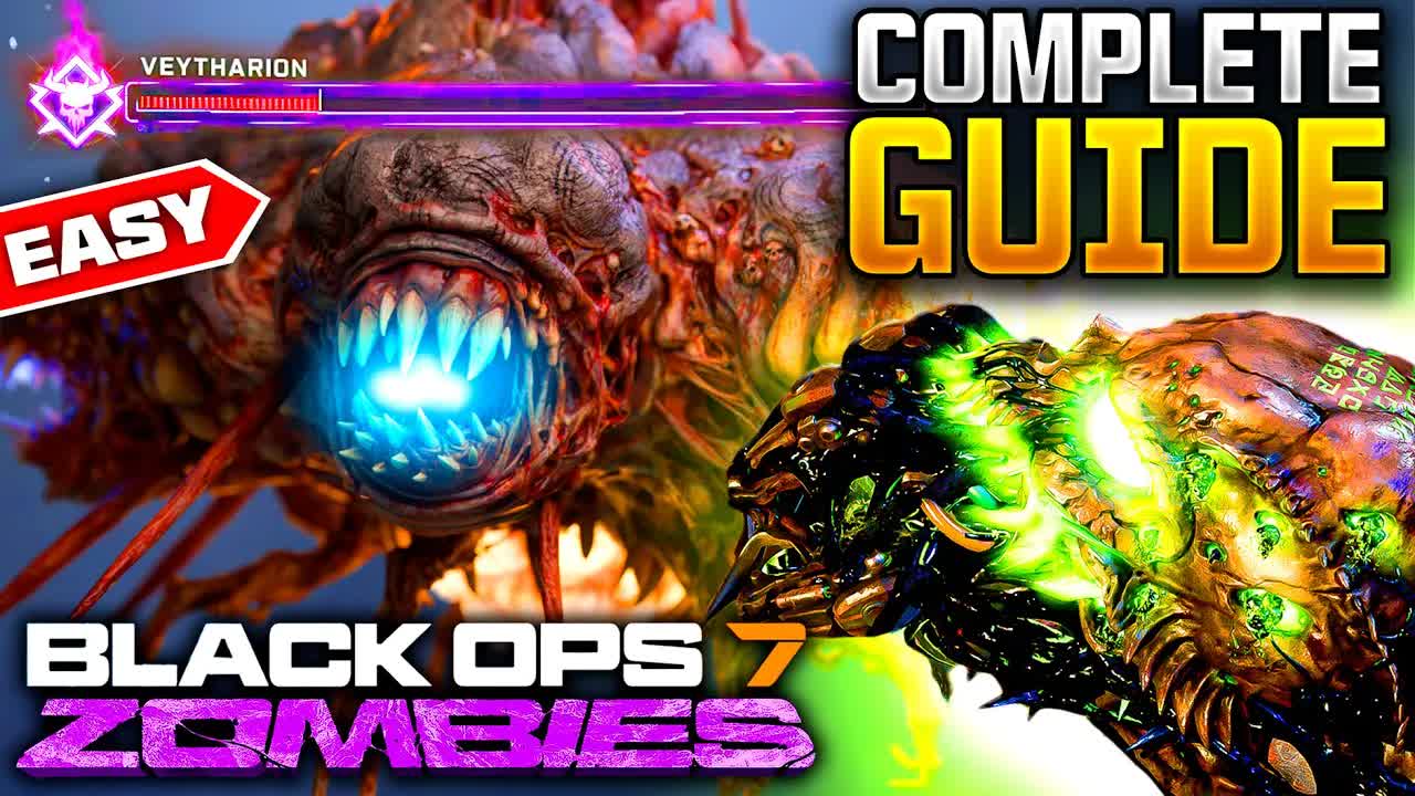 Easy Ashes of the Damned Easter Egg Guide & Boss Fight Veytharion! (Black Ops 7 Zombies Ashes Quest)