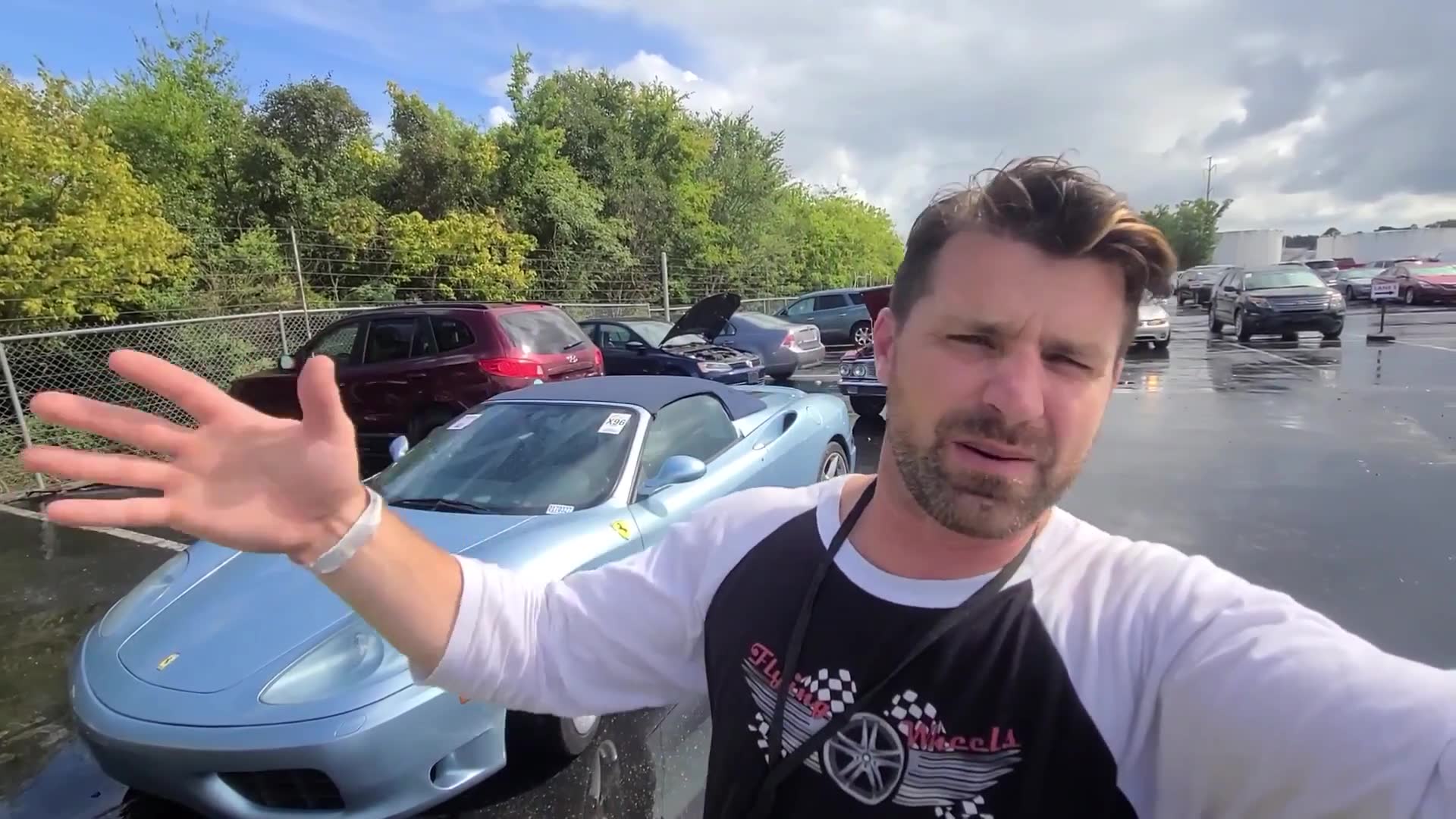 Wholesale market pricing for Italian exotic sports car at industry event