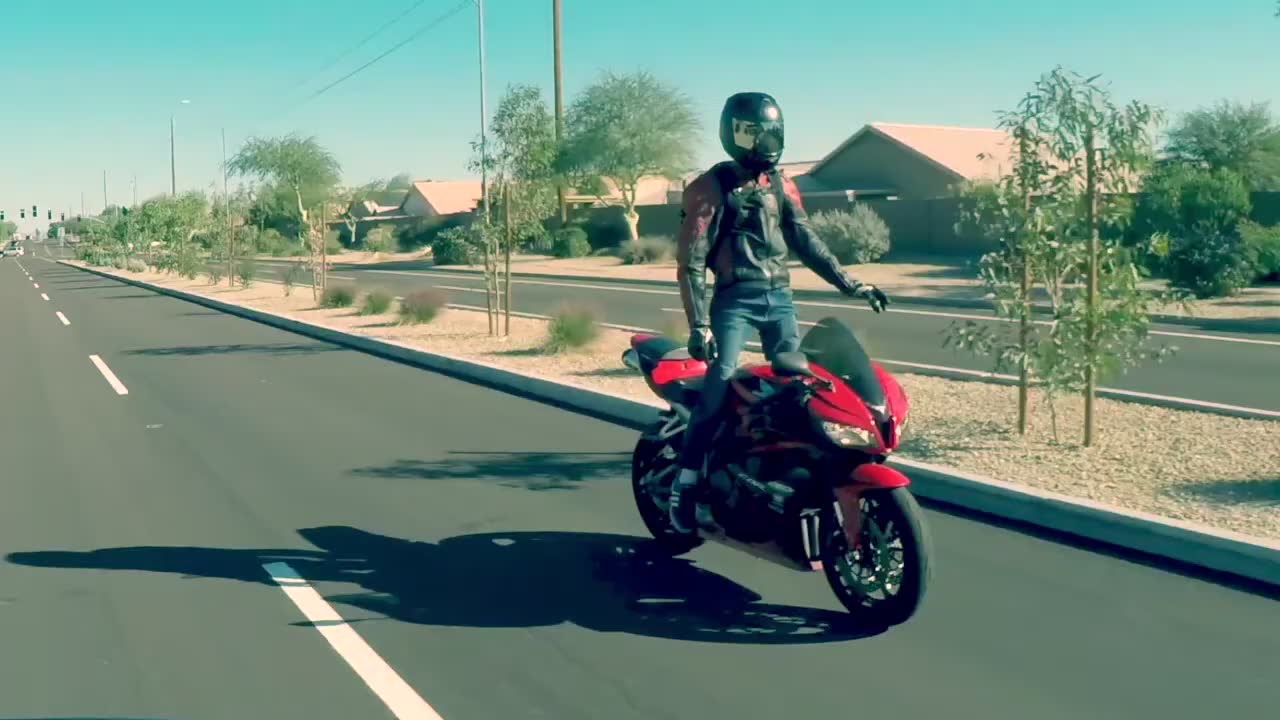Collaborative recording features two perspectives of same motorcycle journey