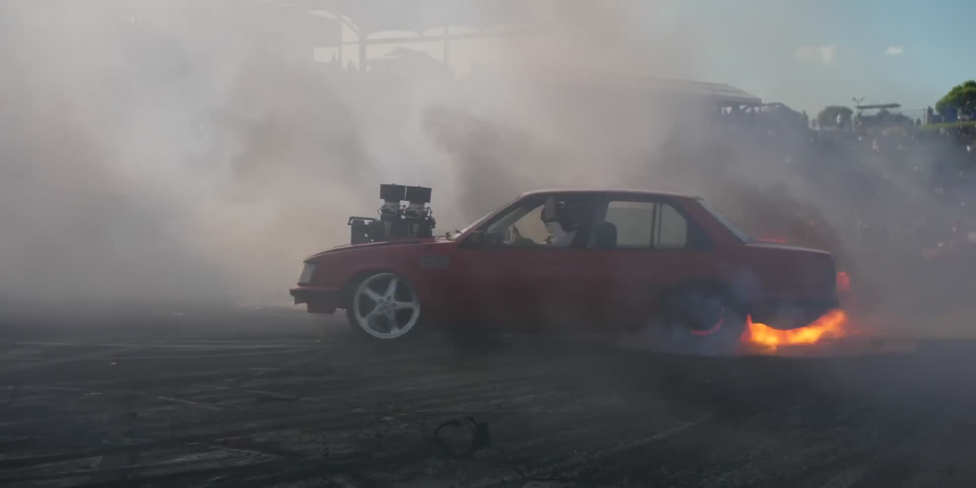 Easter holiday tradition of tire-smoking celebrations across the country