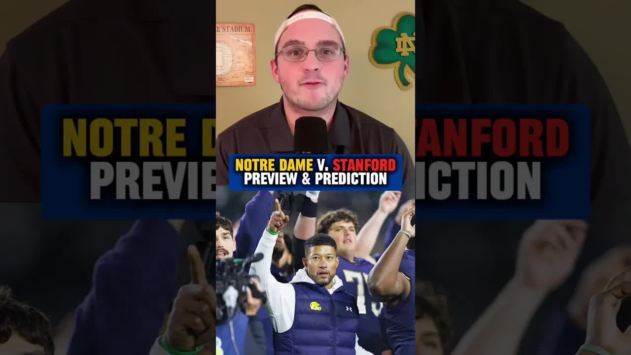 Predicting a BIG WIN for the #Irish late tonight ☘️ #NotreDame #football #edit #shorts