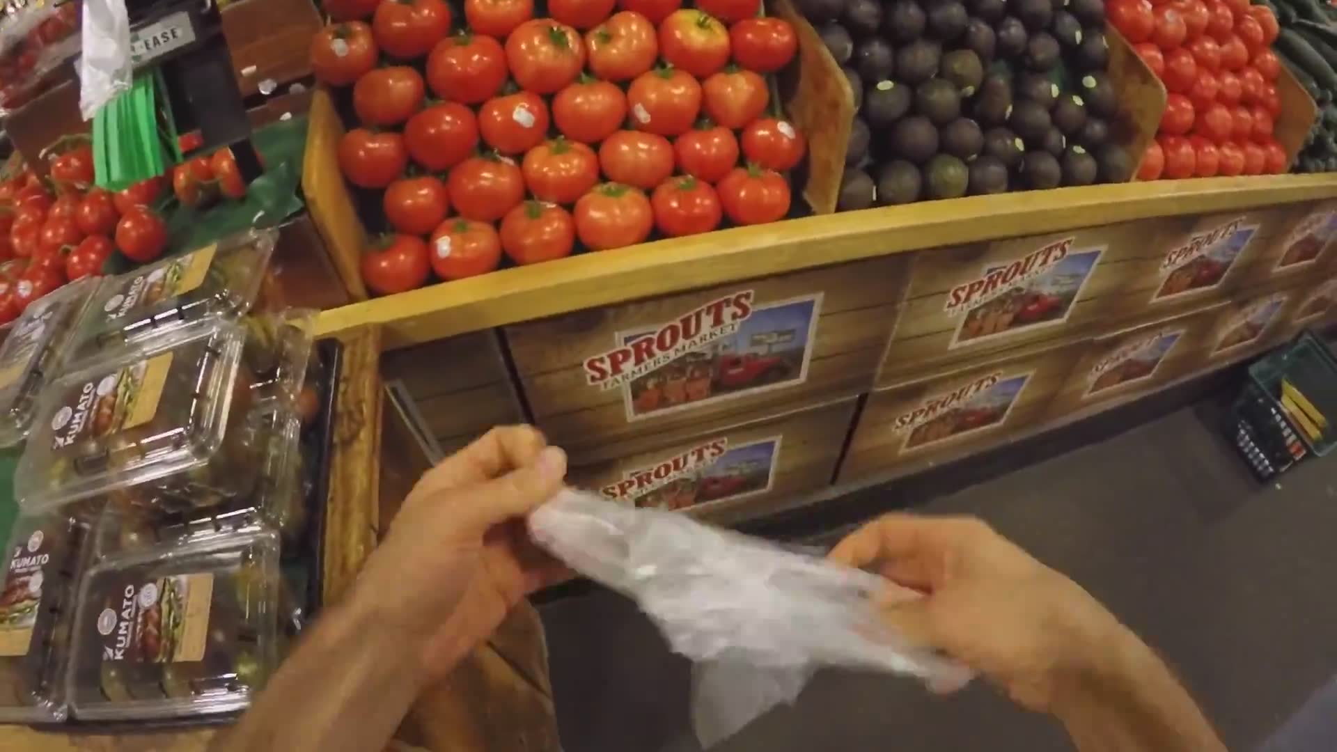 Rider completes full grocery run on motorcycle with creative cargo solutions