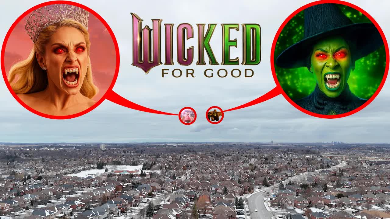 I Caught Glinda and Elphaba in REAL LIFE! (WICKED MOVIE)